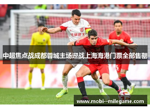 中超焦点战成都蓉城主场迎战上海海港门票全部售罄
